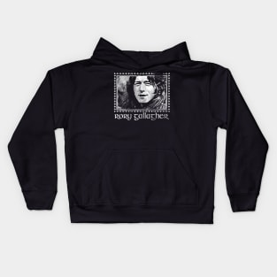 Rory Gallagher /// Faded Vintage Style Fan Design Kids Hoodie